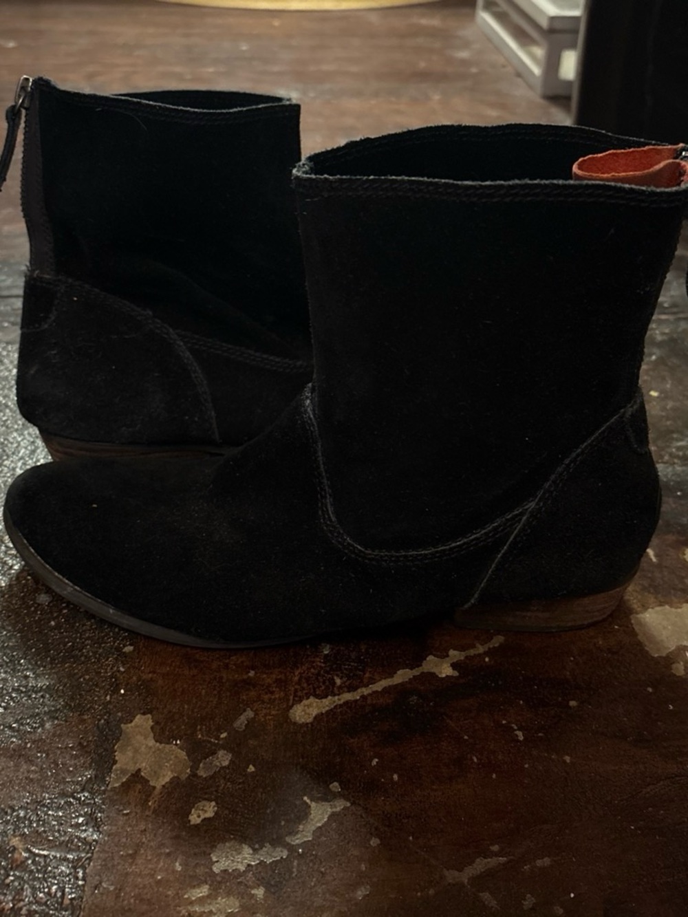 Dolce Vita Black Suede Ankle Booties